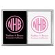 Framed Rounded Monogram with Text Double Deck Playing Cards Image 1 of 3