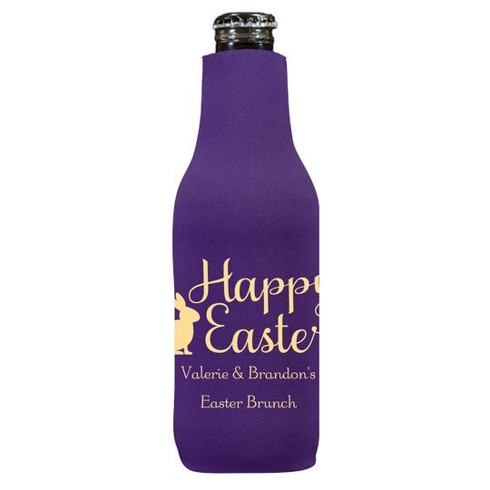 Script Happy Easter Bunny Bottle Huggers