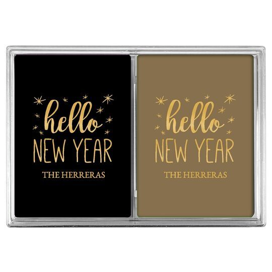 Design Your Own New Year's Eve Double Deck Playing Cards