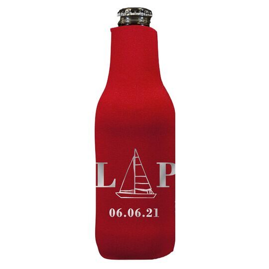 Sailboat Initials Bottle Huggers