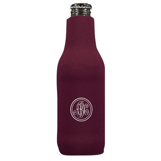 Petite Double Circle Monogram Bottle Huggers