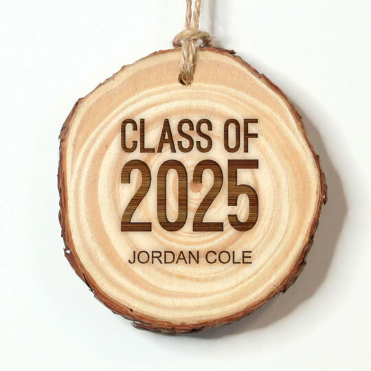 Proud Class of Real Wood Ornament