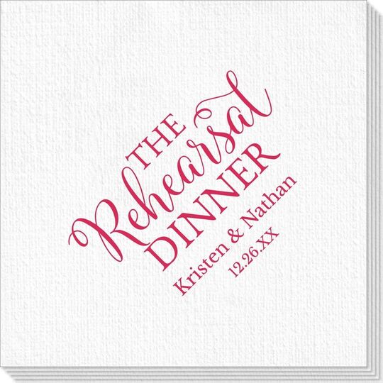 The Rehearsal Dinner Deville Napkins