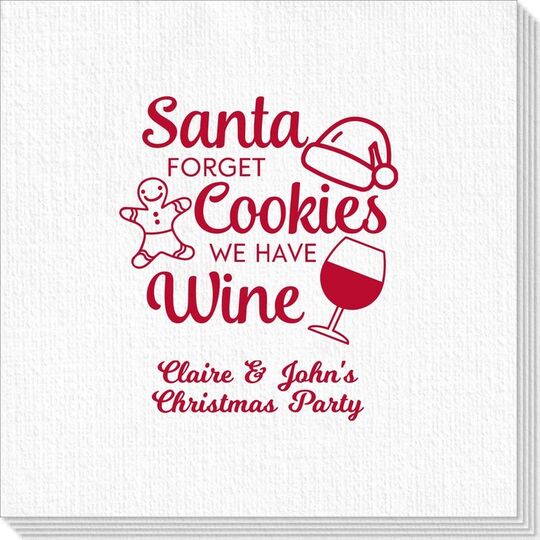 Santa Forget Cookies Deville Napkins