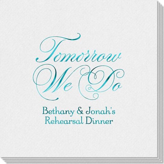 Tomorrow We Do Linen Like Napkins