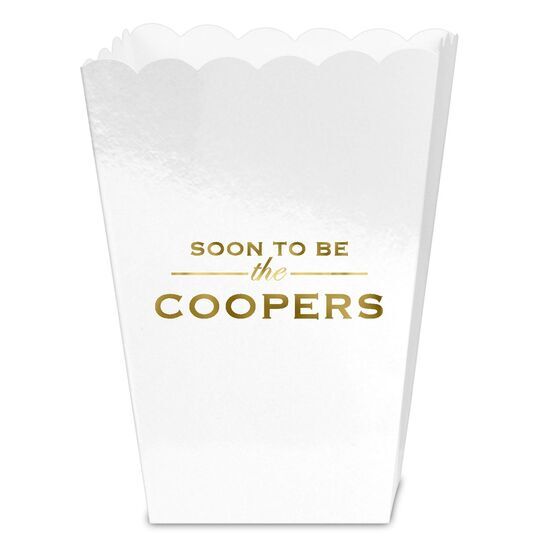 Soon To Be Mini Popcorn Boxes