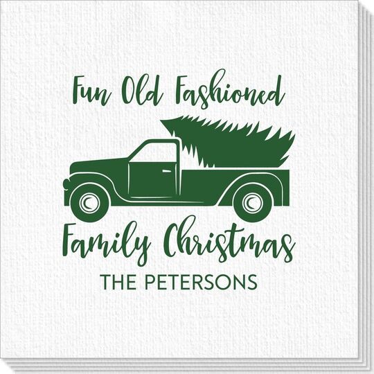 Fun Old Fashion Christmas Deville Napkins