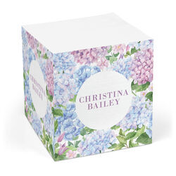 Hydrangea Blooms Sticky Memo Cube