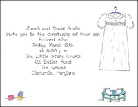 Christening Gown Invitations